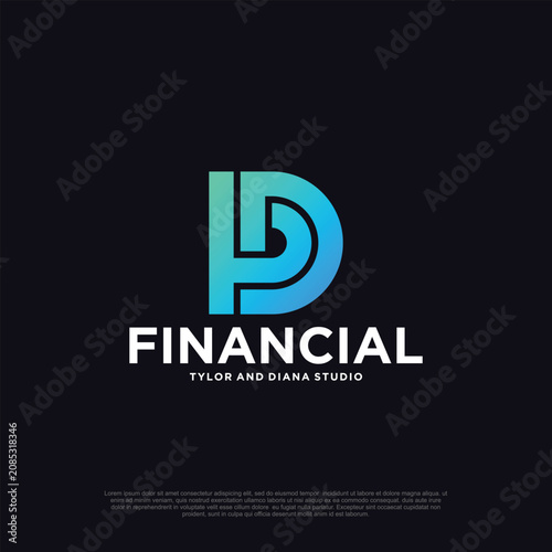Digital marketing logo vector template illustration design modern concept Premium Vector