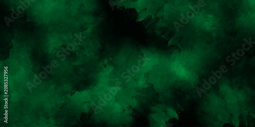 Obraz na płótnie Abstract painted green nature watercolor on paper texture background, soft pastel minimalist design chaotic light watercolor background texture,abstract green smoke or clouds filling the entire frame