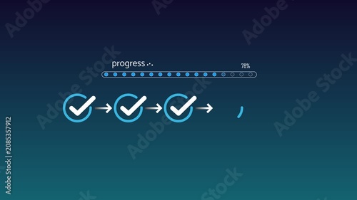 progress tracking workflow checklist with task completion steps and digital interface using stylus on business dashboard for productivity improvement time management . on transparent background.