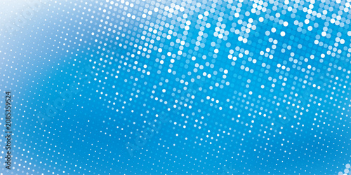 Tableau sur toile Blue halftone gradient texture