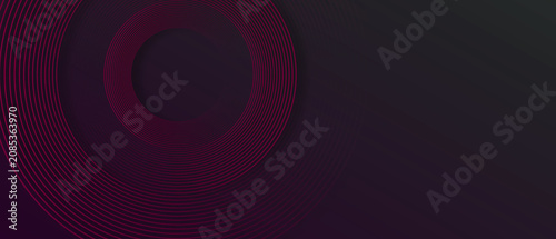 red lines techno abstract background layer on dark blank space with circles shapes effect for backdrop, wallpaper. Modern cincept
