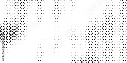 Halftone triangles pattern. Abstract geometric gradient background. Vector illustration, EPS 10.