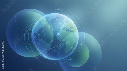 World Population Day Earth Typography Premium Illustration