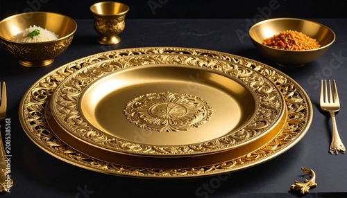 Golden Plate Luxury Minimal Design