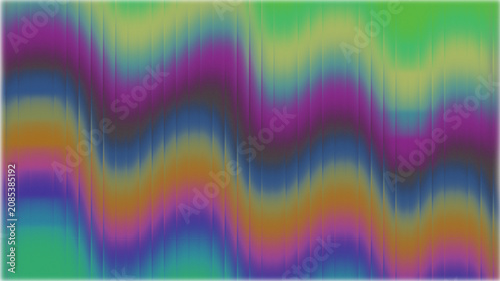 Abstract digital background featuring vibrant multi-colored wavy horizontal gradients with a textured glitch effect for creative modern graphic design projects
