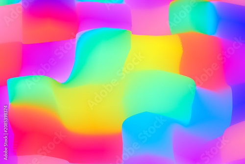 Quadro su tela Abstract Colorful Gradient Blur Background with Soft Light and Vibrant Hues