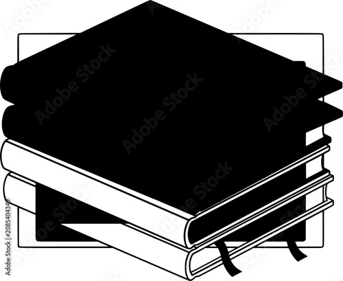 Stack of four hardcover books for back to school