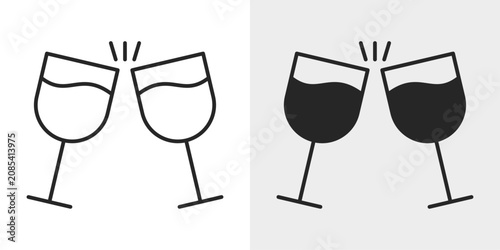 Drink Cheers Icon represents celebration with beverages and social gatherings.