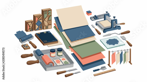 Assorted Art Supplies and Tools for Creative Projects.