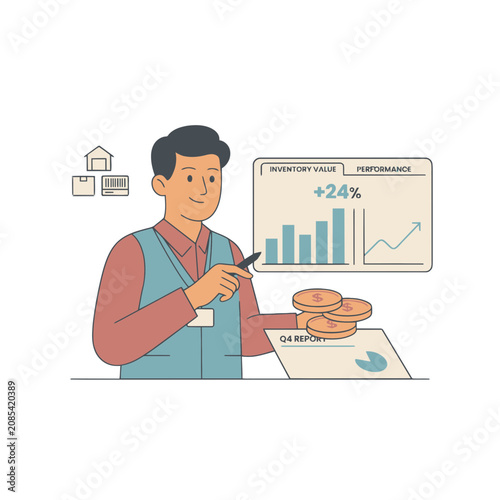 Online Workspace Illustration