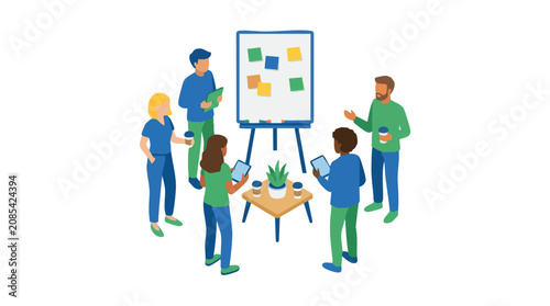 Startup Team Huddle Before Ideation
