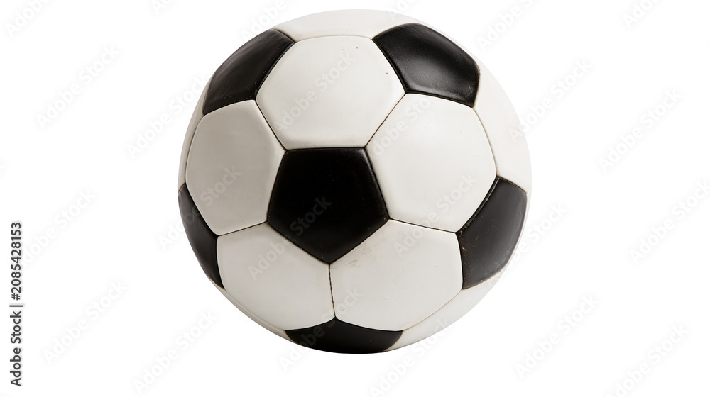 Fototapeta premium Classic black and white soccer ball