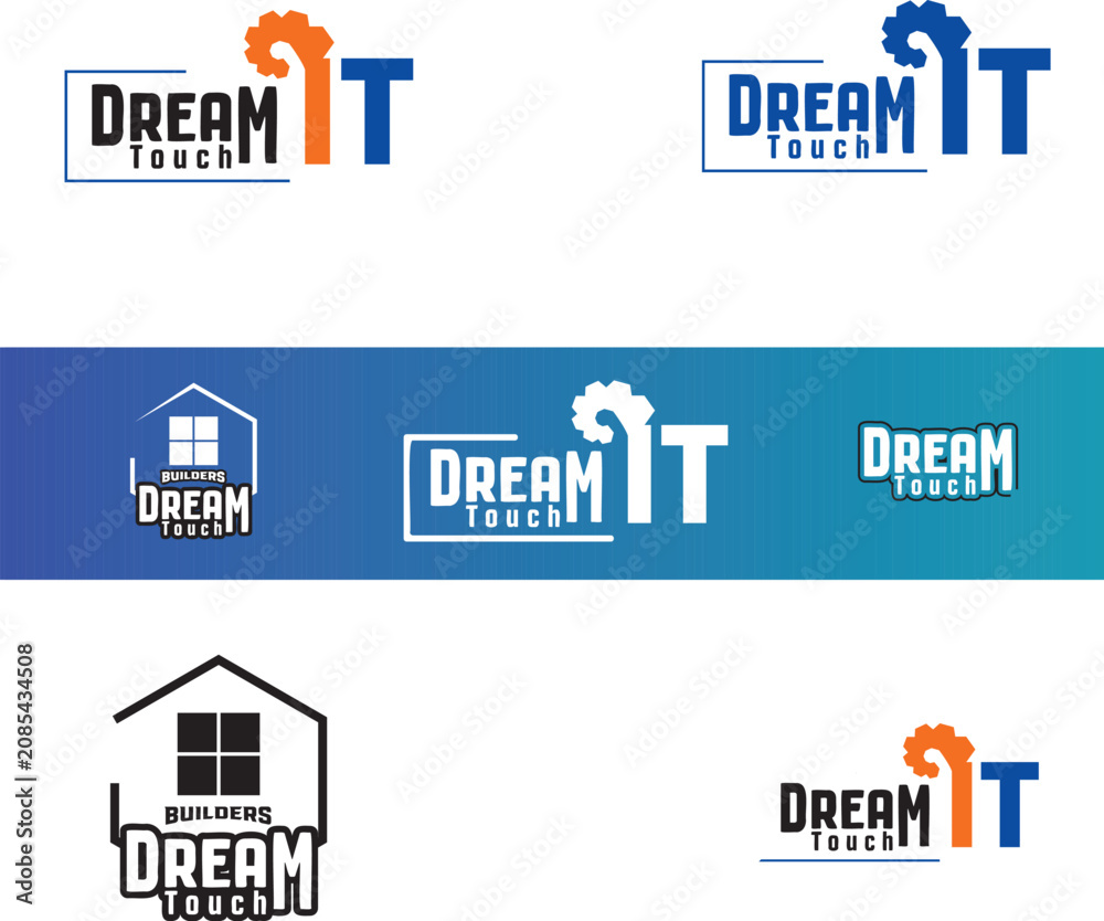 Fototapeta premium Dream Touch Logo IT Vector 2026