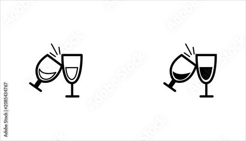 Foto lack glyph icon set