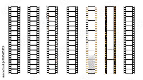 Canvastavla Film Strip Frames Display A Collection Of Eight Vertical Film Negatives Against