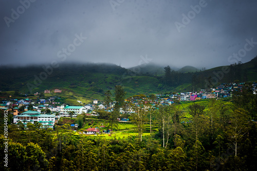 Monsoon Landscape and tourism in Munnar Kerala India