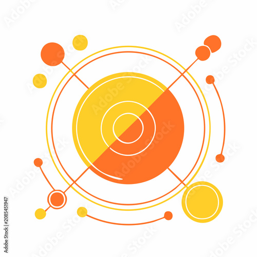 Abstract Geometric Design with Circles and Lines