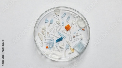 Microplastics Pollution Specimen in Water Sample