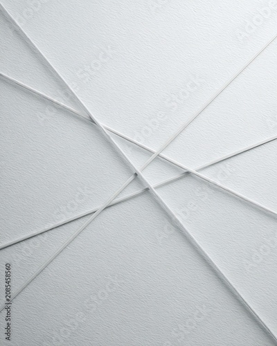 Clean White Intersecting Lines Abstract Background