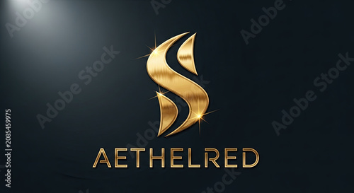A golden stylized letter 'S' logo with the word 'AETHELRED' beneath.