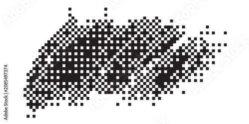 Obraz na płótnie Colorful abstract geometric pattern with vibrant shapes for creative design proj