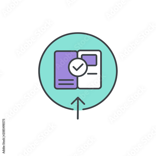 Finance Presentation Analytics Badge Icon