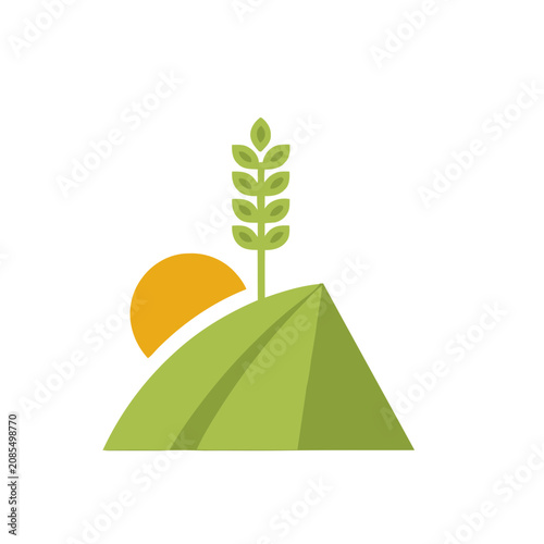 Rainbow Floral Vector Shape