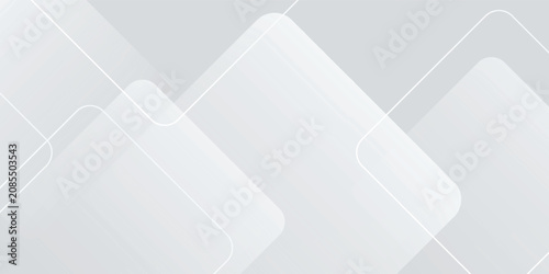 Quadro su tela abstract white gradient color background with curve and swirl lines elegant