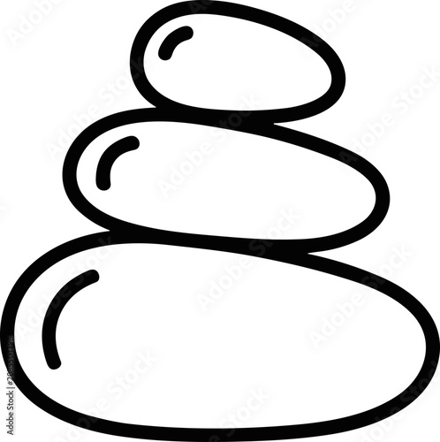Canvas Print Stacked Zen Stones Icon