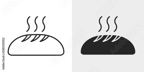 Konstfotografi Freshly Baked Icon represents warm baked bread and freshly prepared bakery products
