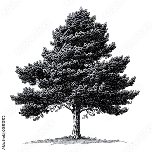 Natural tree or leaf isolated white background for decorate