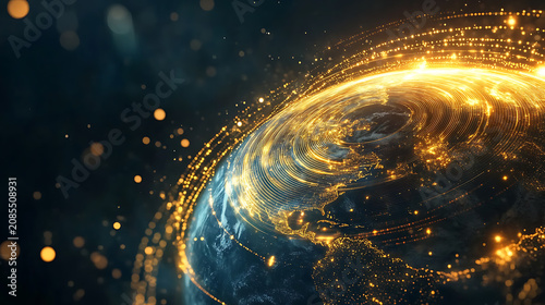 Ultra-realistic golden finance background with stock market graphs, money, gold bars, candlestick charts, luxury infographic design.
