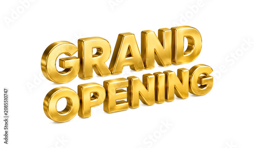 Grand Opening Gold PNG, Golden Grand Opening, Inauguration PNG