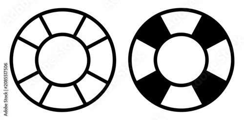 lifebuoy safety rescue vector icon