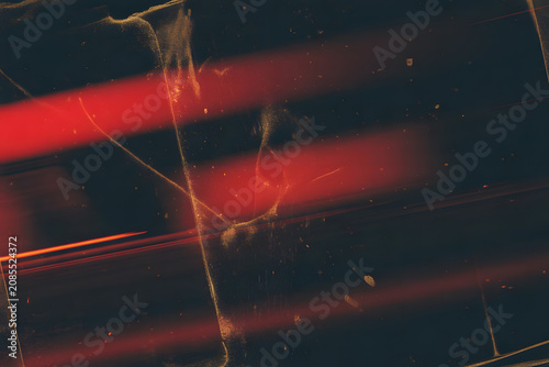 Abstract Light Trails and Dust Particles in Dark Background