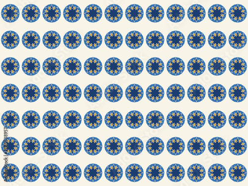 Arabic Star Mosaic Tile Elegant Traditional Decorative Design