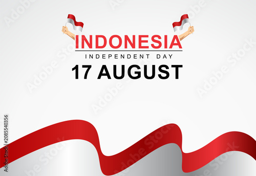 Indonesia Independence Day 17 August Vector Background