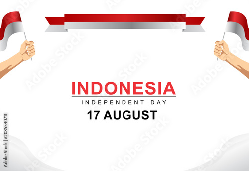 Indonesia Independence Day 17 August Vector Background