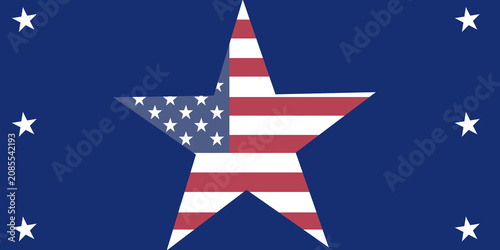 american flag and stars