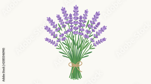 Tableau sur toile A bouquet of fresh lavender flowers.