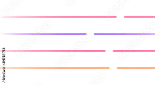 Obraz na płótnie six horizontal gradient line png, six horizontal lines with gradient colors of pink, purple, and orange