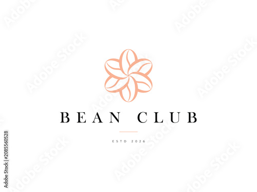 Minimal Coffee Club Logo Design