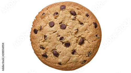 Quadro su tela Chocolate chip cookie with dark chocolate chunks
