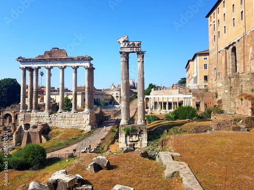 Foto Ancient Roman Forum Historical Columns Grandeur
