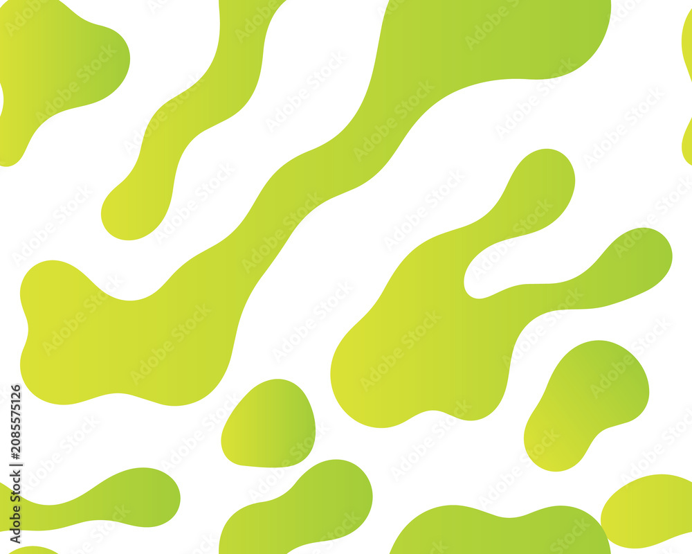 Fototapeta premium Modern abstract seamless pattern with fluid organic shapes in gradient colors