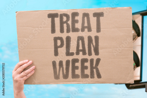 Obraz na plátne "Treat plan week" A small weekly splurge brings anticipation