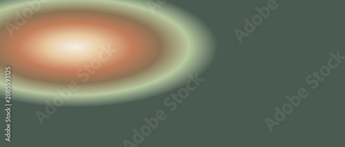 Vector abstract mesh gradient background with glowing oval light element