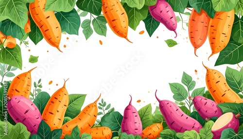 Colorful autumn leaves with pink and orange foliage.