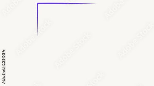 Line movement across a white background.
Shape animation.