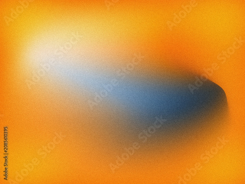 Abstract Grainy Gradient Background with Orange and Blue Shadow Blur
